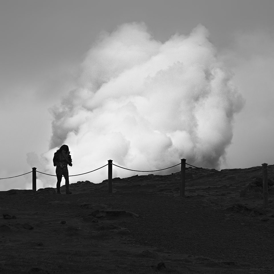 VOLCANIC SMOKE -ICELAND -2016