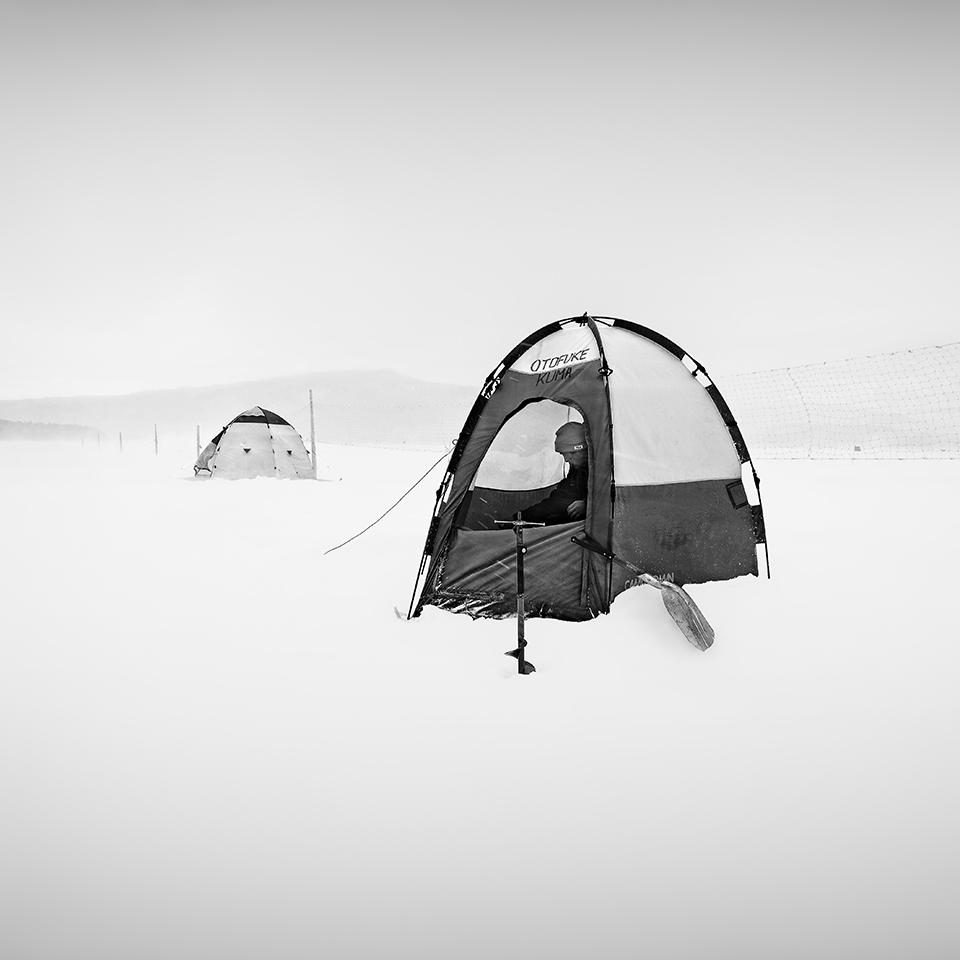 ICE FISHING -LAKE AKAN -HOKKAIDO -2017